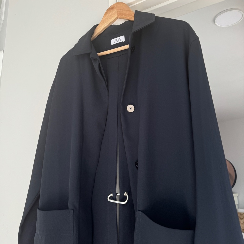 Nomia Carabiner Split Back Long Jacket- Midnight … - image 6